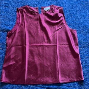 LOFT Sleeveless Fuchsia Blouse